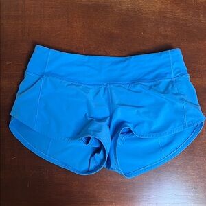 Lululemon Athletica Vibrant Blue Women's Athletic Shorts